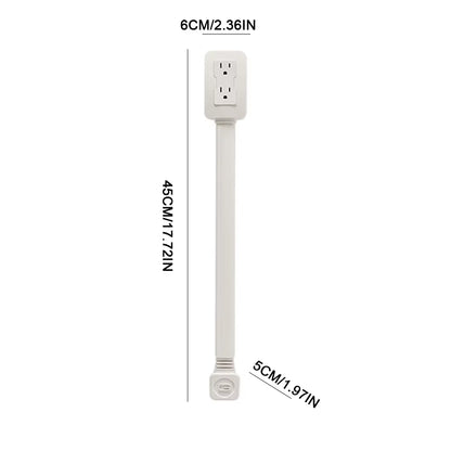 Electrical Outlet Extender Access Hard-To-Reach Outlets Power Socket Wall Charger Use behind Couches Nightstands Desks and More