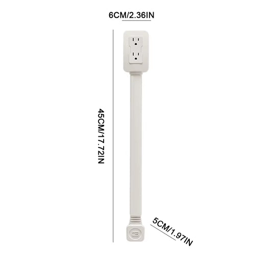 Electrical Outlet Extender Access Hard-To-Reach Outlets Power Socket Wall Charger Use behind Couches Nightstands Desks and More